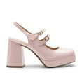 thumbnail image 2 of Women's Slingback Chunky Heels Mary Jane Pumps Shoes With Buckle Straps, 2 of 5