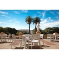 thumbnail image 2 of Compamia Artemis Outdoor Resin Patio Dining Arm Chair in White, 2 of 10
