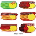 thumbnail image 3 of 60 Starburst Sign Cards, 7 x 5.5 Inches Sale Paper Signs Price Burst Tags for Retail Store, 3 of 8