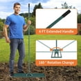 thumbnail image 3 of COZONY 36" Heavy-Duty Lawn Leveling Rake, Ground Leveling Tool with 78" Steel Handle for Garden, Yard, Golf & Farm, 3 of 7