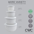 thumbnail image 4 of COOK WITH COLOR Meal Prep Containers Wide Mixing Bowls Food Storage Containers with Lids, Speckled White Deep 8 Pcs, 4 of 6