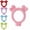 A, variant on Cute Lightstick Plush Cover, Light Stick Lamp Sleeve & Headband Decor, Soft Plush Lamp Cover, Pink