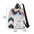 thumbnail image 3 of FORMRS Women's Travel Backpack Purse Anti-Theft Hidden Pockets Casual Shoulder Bag, Pink Geometric, 3 of 7
