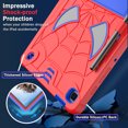 thumbnail image 5 of TECH CIRCLE Cute Spider Case for Samsung Galaxy Tab S6 Lite 10.4" Tablet 2020 (Model SM-P610 /SM-P615) - Heavy Duty Protection Protective Rugged Kids Cover Case with Stand / Shoulder Strap, Red+Blue, 5 of 5