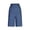 🆑288_Blue, variant on Puyaiuu Women Mid Rise Solid Denim Capri Pants Straight Leg Dual Side Pockets Loose Fit Casual Cropped Trousers Gift