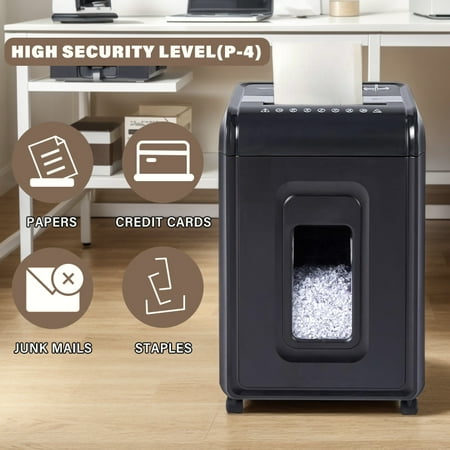 18-Sheet High-Security Micro-Cut Paper Shredder - P-4 Level For Paper, CDs, And Credit Cards