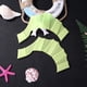 thumbnail image 2 of Finger Webbed Swim Gloves Aletas Hand Web Flippers Training Paddles (Verde M), 2 of 9