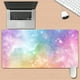 thumbnail image 2 of 1pc Dreamy Starry Sky HD Printed Desk Pad | XXL MultiFunctional Gaming Mousepad Keyboard , Vibrant Rainbow Nebula Design, Soft Rubber Base, Perfect for Office PC Gamers, Great Gift for Family Friends, 2 of 4