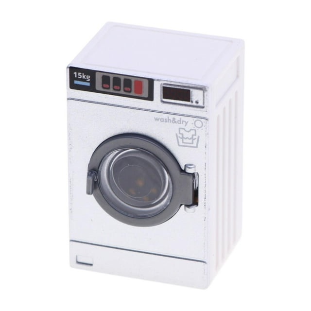 MERIGLARE Dollhouse Miniature Washing Machine 1/12 Scale Decoration Scene Props Washer