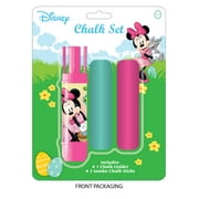 Minnie Mouse Chalk set includes 2 Jumbo Chalk Sticks and 1 Jumbo Chalk Holder