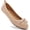 Apricot, variant on Ballet Flats for Women Foldable Round Toe Slip On Loafer Dress Shoes for Women