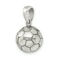 thumbnail image 5 of Sterling Silver Antiqued Soccer Ball Pendant Charm, 5 of 5