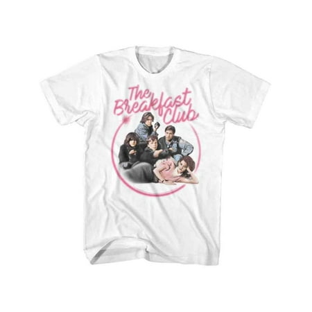 Airbrushed Clothing - Breakfast Club 80s Teen Movie Film Whole Crew Airbrushed Logo Adult T-Shirt Tee