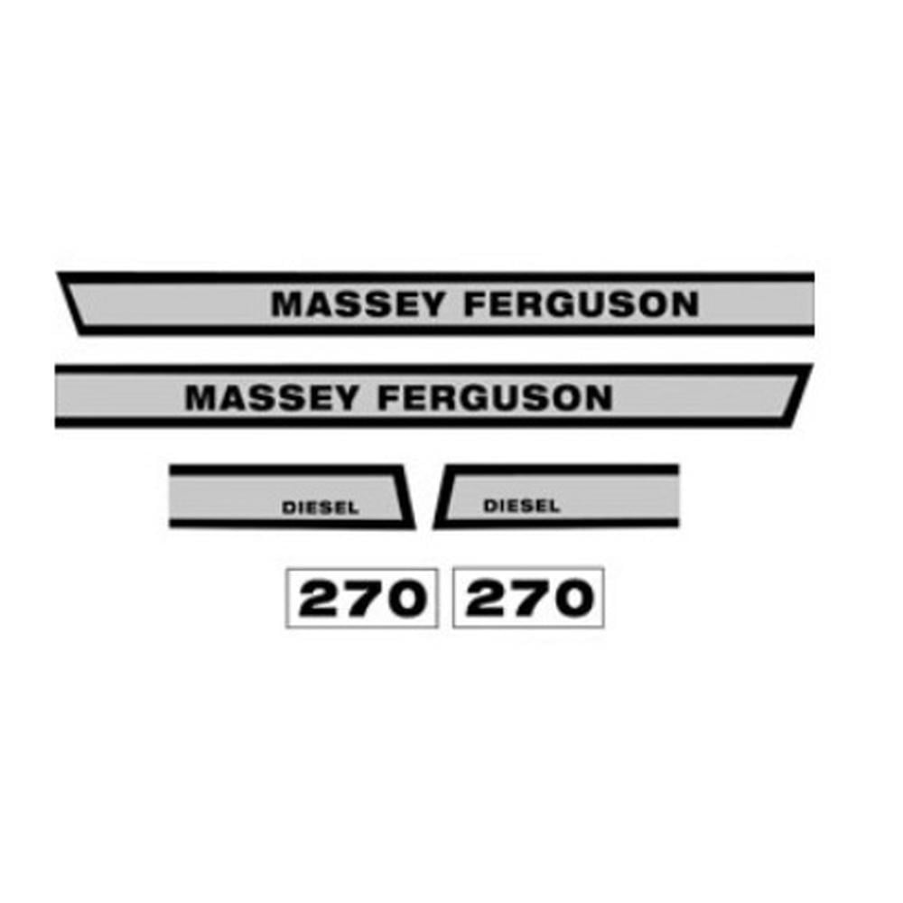 MF270 Hood Decal Set Made For Massey Ferguson Tractor 270 - Walmart.com