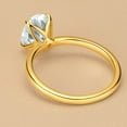 thumbnail image 3 of PEORA 2 Carats Brilliant Oval Moissanite Engagement Ring for Women 14K Yellow Gold, Petal Solitaire Design, D-E Color, VVS Clarity, Size 7, 3 of 5