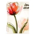 thumbnail image 2 of Flower Love Mom Ring Binder Notebook Journey Note Diary College Ruled Spiral Notebook Study Loose Leaf Paper A5 60 Pages, 2 of 8