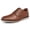 Brown, variant on Men Dress Oxford Shoes Perforated Breathable PU Lace Up Derby Shoes For Business Casual Office Work Daily,Brown,10