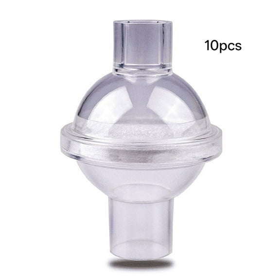 XIRQI 10 PK Universal Fit in-Line Bacterial Viral Filter for CPAP and BiPAP Machines