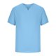 thumbnail image 4 of Hombres Casual sólido deportes de manga corta con cuello en V ropa de entrenamiento de fitness camiseta Top Pompotops oipoqjl34250, 4 of 8