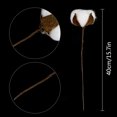 thumbnail image 2 of Paquete de 20 tallos de algodón blanco realmente natural, ramas de flores secas para estilo de casa de campo, muebles florales antiguos, decoración de boda (tallos de algodón) Adepaton SNFLD1688, 2 of 9