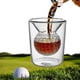 thumbnail image 1 of Golf Whiskey Glass, Golf Whiskey Glasses For Men, Golf Gifts For Mens Golfers, Whiskey Glass With Golf Ball Shape Embedded, 1 of 5
