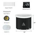 thumbnail image 2 of Foldable Bathtub Portable Soaking Bath Tub,Eco-Friendly Bathing Tub for Shower Stall, 2 of 6