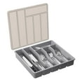 thumbnail image 2 of Clearance Storage Containers under $20 Mitoydoe Organizer With Lid 6 Compartments Covered Utensil Tray For Kitchen Drawer And Countertop Plastic Cutlery And Flatware Storage Box For Spoons Forks, 2 of 5