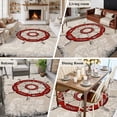 thumbnail image 5 of Red Anchor Nautical Area Rugs 8'x10', Washable Small Throw Rugs for Living Room Patio, Coastal Ocean Summer Sea Vintage Art Indoor Outdoor Rug Non-Slip Low Pile Carpet Runner Reversible Floor Mats, 5 of 8