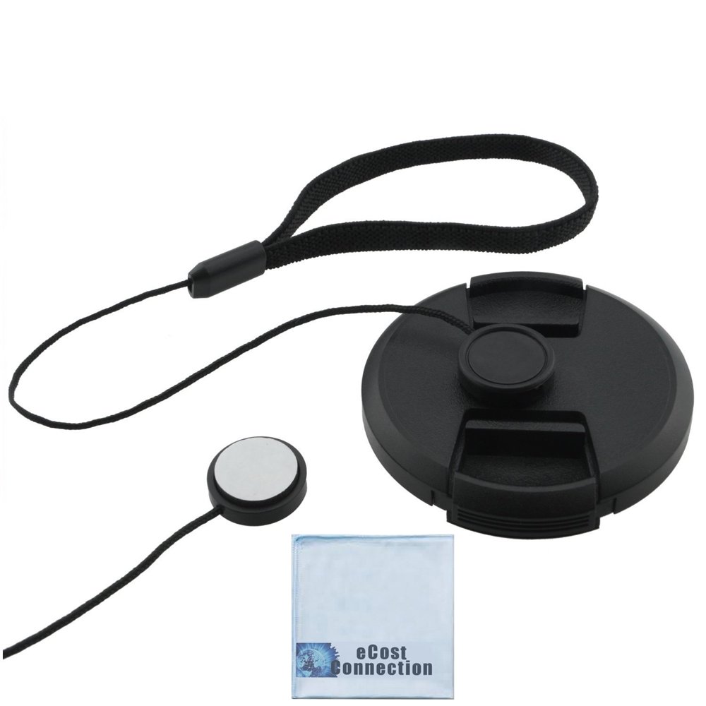 Universal Lens Cap Keeper for DSLR Cameras/Camcorders + eCostConnection