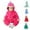 Z2-Hot Pink, variant on gcong Baby Boys Girls Romper Jumpsuit Dinosaur Pattern Flannel Hooded 𝐂osplay 𝐂ostume Winter Green Indoor Zipper Clothes