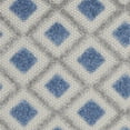 thumbnail image 5 of HomeRoots 2' X 8' Blue And Grey Gingham Non Skid Indoor Outdoor Runner Rug, 5 of 6