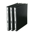 thumbnail image 1 of 1/2" D-Ring Binder, 3 Rings, Letter Size, Black - 3pack, 1 of 6