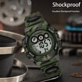 thumbnail image 2 of Time language men's camouflage digital waterproof sports watch colorful luminous, alarm clock and snooze, stopwatch design birthday gift, Christmas outdoor activities., 2 of 10