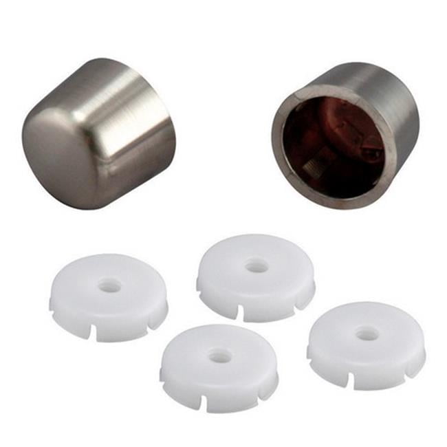 PP83530DBNL Brushed Nickel Universal Fit Decorative Toilet Bolt Caps