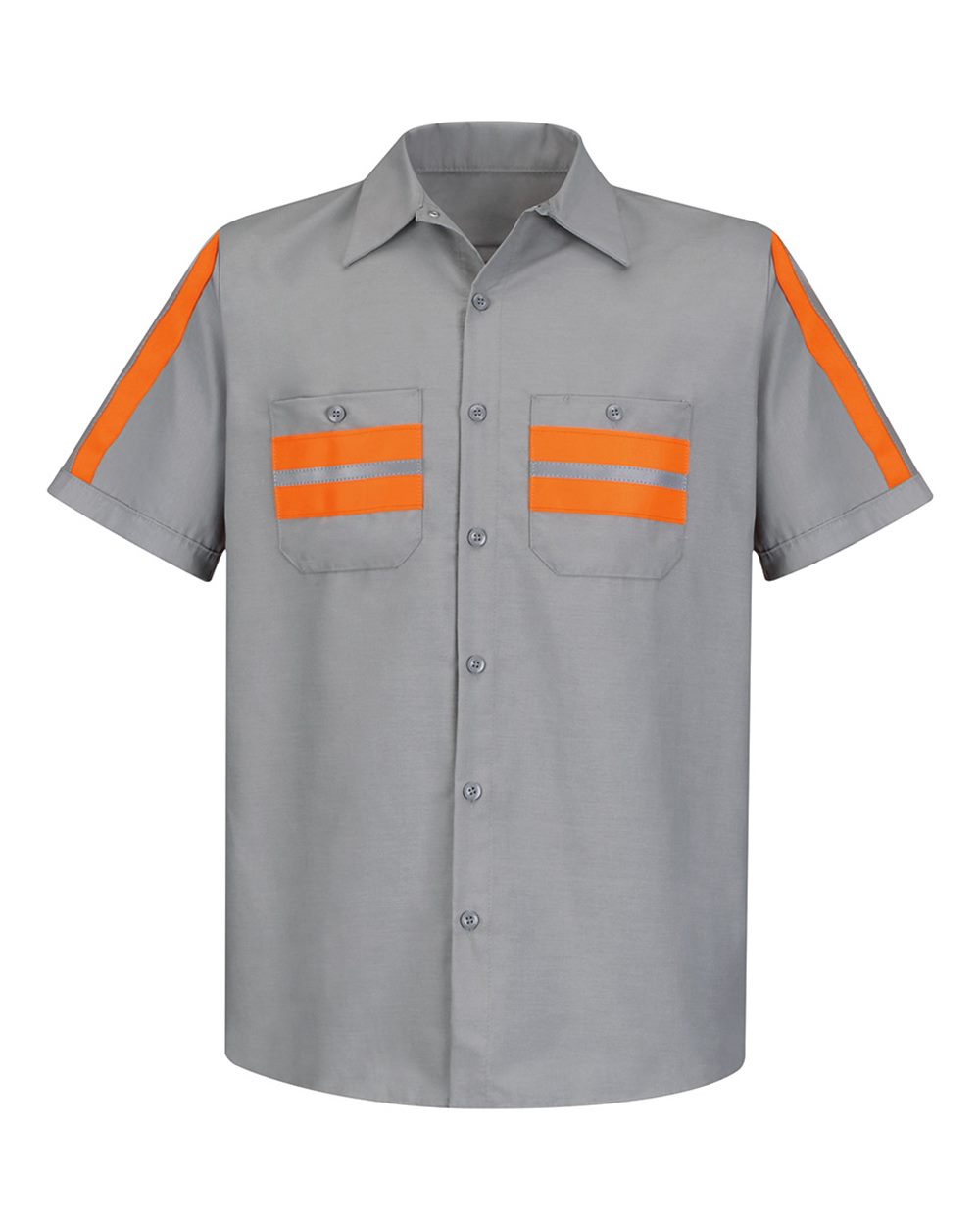 Red Kap Enhanced Visibility Industrial Work Shirt Long Sizes Size up to