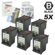 LD Remanufactured Replacement Cartridge for Hewlett Packard C8765WN (HP 94) Black (5 pack)