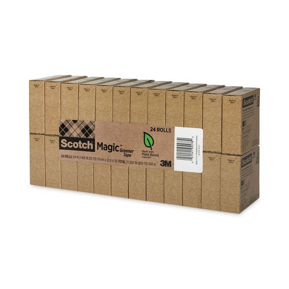 "Magic Greener Tape, 1"" Core, 0.75"" X 75 Ft, Clear, 24/pack | Bundle of 5 Packs"
