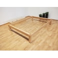 thumbnail image 3 of Base Para Cama Matrimonial Tradicional Desarmable Madera de Pino Cera Transparente Muebles GM, 3 of 4