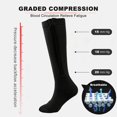 thumbnail image 2 of 2 Pairs Zipper Copper Compression Socks for Women & Men Circulation 15-20 mmhg - Better Blood Flow, Swelling, Best Support for Medical, Running, Nursing, 2 of 7