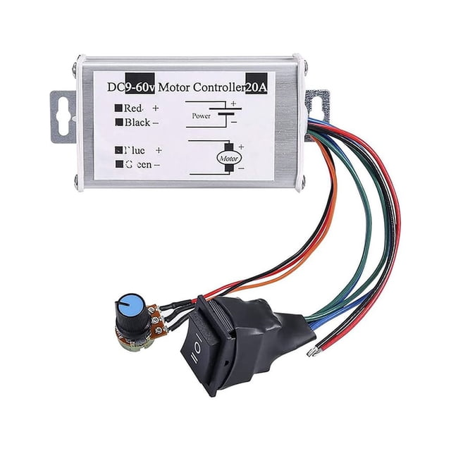 kurtrusly Speed Controller Current Regulator Voltage Adjuster Car Supplies Handily Install Fine Workmanship Adjustable Motor Controllers 1Set