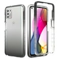 thumbnail image 6 of Mantto Motorola Moto G Stylus 2021 Case, Full Body Clear Protection Case PC Bumper & Rubber TPU Two-layer structure Front & Back Gradient Color Bumper Frame Rubber Phone Case - Black, 6 of 8