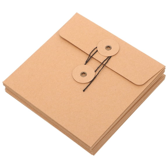 10 Pcs Kraft Envelope CD Envelopes Packaging Bag Brown Paper Dvd Mailers