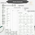 thumbnail image 4 of Academic Planner 2025-2026 Calendar Notebook（Jul.2025-Jun.2026,6.3"x8.5") Weekly Monthly Planner for Women Men 2025-2026 Planner Supplies-Flower, 4 of 7
