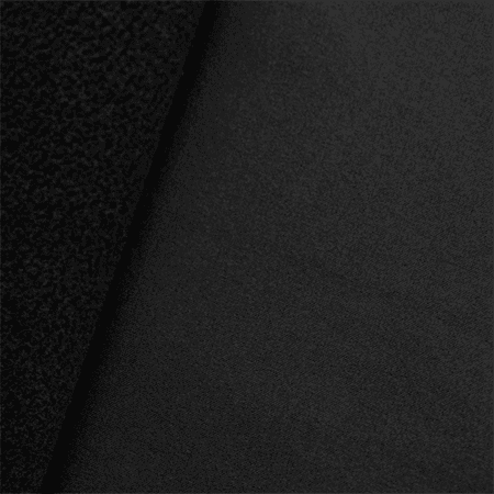 Black Soft Fleece - Soft Shell Fleece - Black, Fabric By the Yard