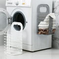 thumbnail image 2 of Foldable Laundry Basket Wall Mounted Clothes Storage Basket Portable Washing Clothes Hamper PP Washing Basket, 2 of 8