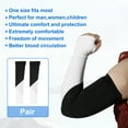thumbnail image 4 of Vocoste 1 Pair Cooling Arm Sleeves for Women Sports Arm Sleeve Covers Sun Protection Black White, 4 of 7