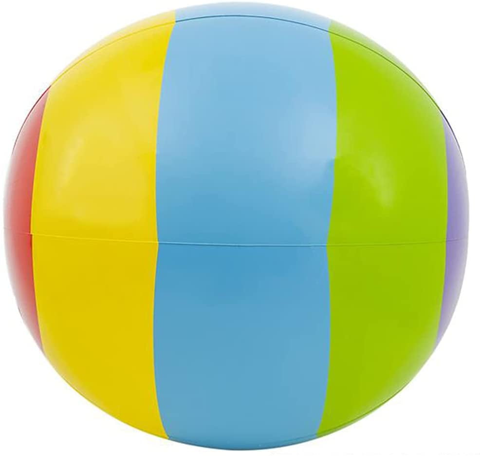 IGUOHAO Jumbo Beach Ball, 1pc, Large 30 Inch Beach Ball for Kids and