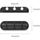 thumbnail image 4 of Gestor de cables-DC03 negro + DC03 gris total 2uds Ormromra  CZDZ-ST100, 4 of 7