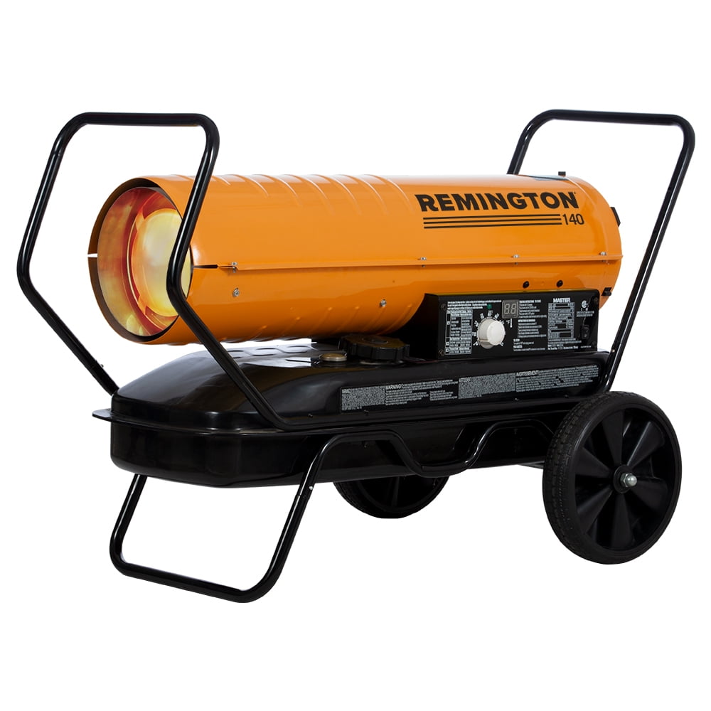 Remington REM-140T-KFA-O Kerosene/Diesel Forced Air Heater  w/Thermostat—140,000 BTU - Walmart.com