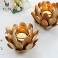 thumbnail image 3 of Candle Holders Decorative Wooden Petal Candles Candlestick Holder Wedding Party, 3 of 6